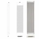 radiateurs électriques design moderne vertical New Dress par H Scirocco Viadurini