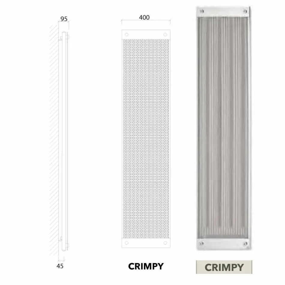 radiateurs électriques design moderne vertical New Dress par H Scirocco Viadurini