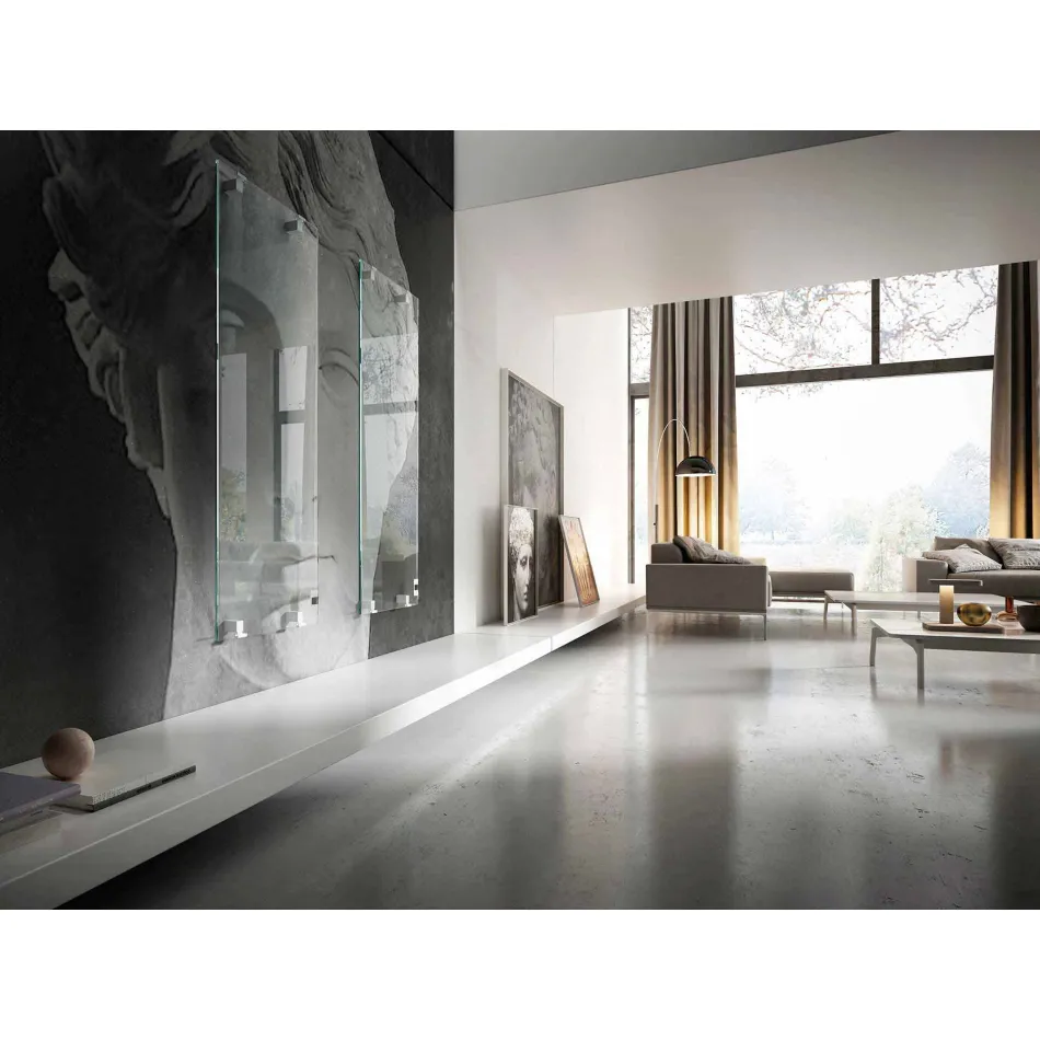 Radiateur décoratif design électro-céramique en verre Star, fabriqué en Italie Viadurini