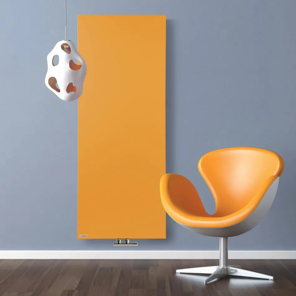 Radiateur Hybride Design en Poudre de Marbre Italien Lisse - Lignes Viadurini