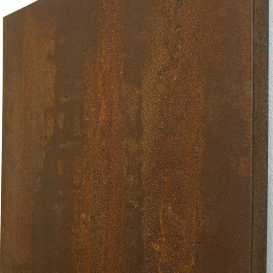 Radiateur Hybride Finition Corten en Poudre de Marbre Italien - Lignes Viadurini