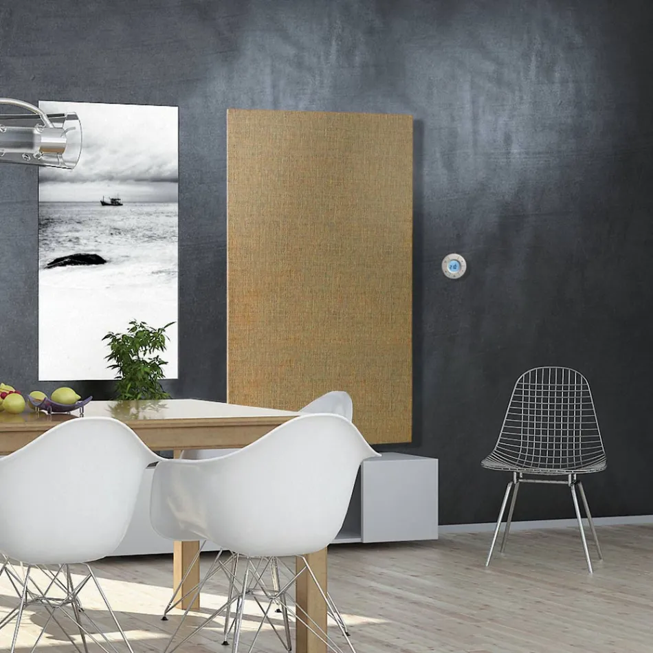 Radiateur hybride en poudre de marbre italien avec thermostat - Texturee Viadurini