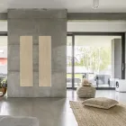 Radiateur hybride en poudre de marbre italien effet bois - Wood50 Viadurini