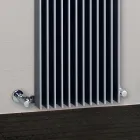 Radiateur hydraulique à double série d'éléments plats fabriqué en Italie - Macédoine Viadurini
