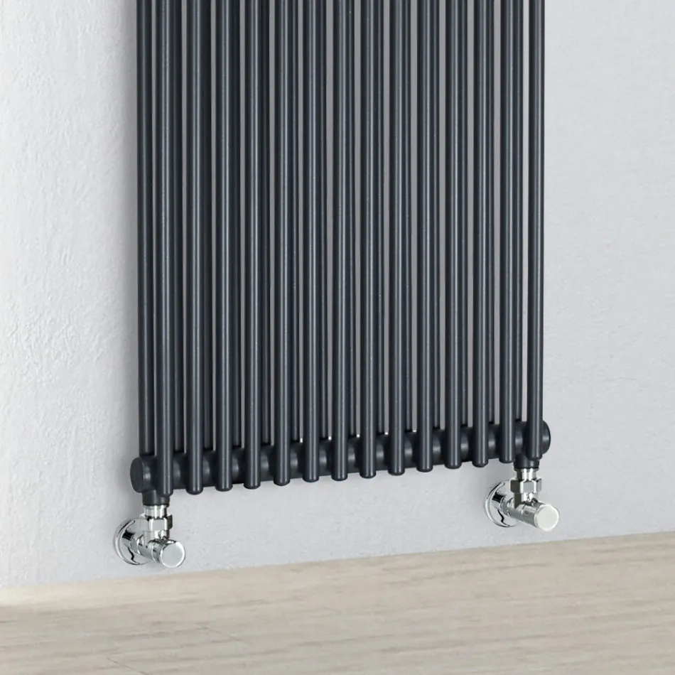 Radiateur hydraulique avec double série d'éléments verticaux fabriqué en Italie - Pasticcio Viadurini