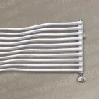 Radiateur hydraulique à éléments courbes horizontaux fabriqué en Italie - Zucchero Viadurini