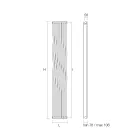 Radiateur hydraulique à éléments verticaux incurvés fabriqué en Italie - Ribes Viadurini
