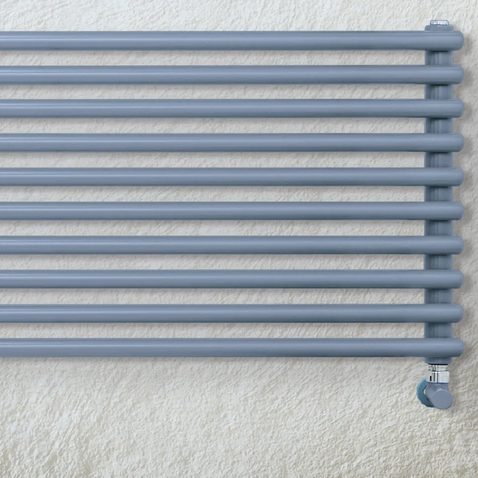 Radiateur de plomberie avec une série d'éléments horizontaux fabriqués en Italie - Cappello Viadurini