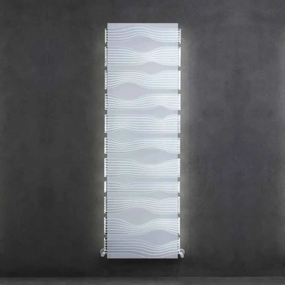 Radiateur hydraulique design pour salon ou salle de bain avec Led 839 W - Shine Viadurini