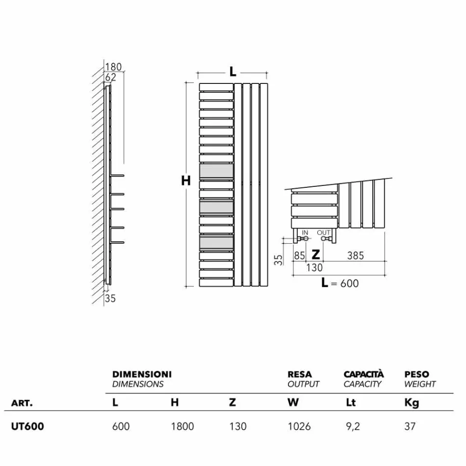 TERMOARREDO conception en acier hydraulique avec étagères H utilitaire Scirocco Viadurini