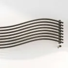 TERMOARREDO design moderne hydraulique à la vague par l'acier H Scirocco Viadurini