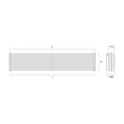 Radiateur hydraulique en acier avec triple section d'éléments Made in Italy - Ciambella Viadurini