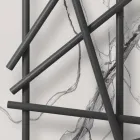 Radiateur hydraulique en acier avec tubes à section ronde fabriqué en Italie - Aléatoire Viadurini