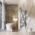 Radiateur hydraulique en acier avec tubes à section ronde fabriqué en Italie - Aléatoire Viadurini