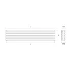 Radiateur Hydraulique en Acier Finition Blanc Pur Fabriqué en Italie - Cookies Viadurini