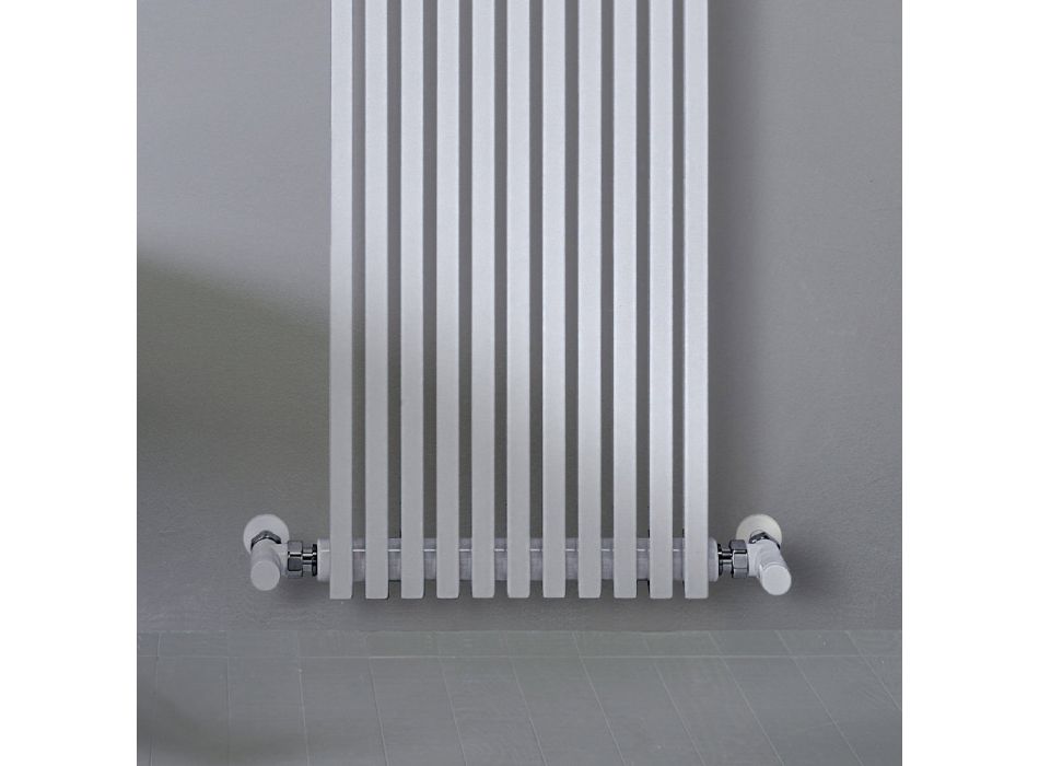 Radiateur hydraulique en acier finition blanc trafic fabriqué en Italie - Coupe Viadurini