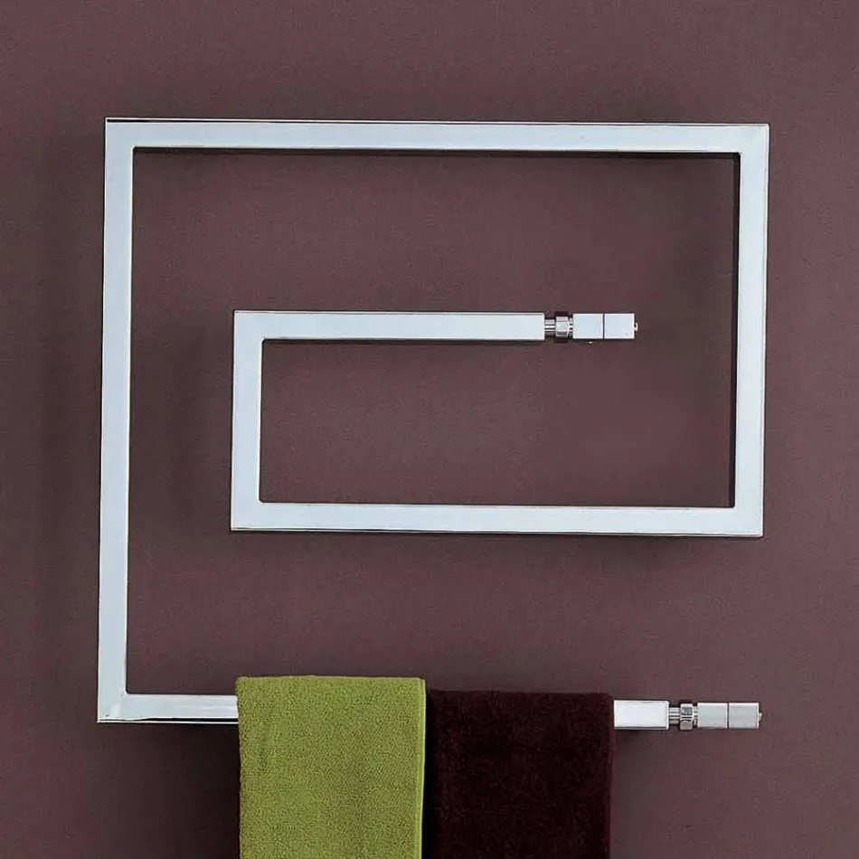 TERMOARREDO hydraulique en acier inoxydable brossé serpent par Scirocco H Viadurini