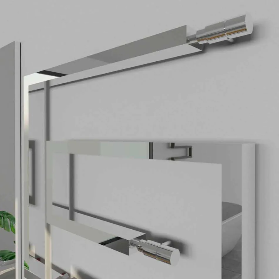 Radiateur décoratif hydraulique en acier inoxydable brossé Snake par Scirocco H Viadurini