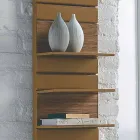 hydraulique en acier TERMOARREDO, étagères en chêne, utilitaire H Scirocco Viadurini