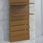 hydraulique en acier TERMOARREDO, étagères en chêne, utilitaire H Scirocco Viadurini