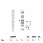 hydraulique en acier TERMOARREDO, étagères en chêne, utilitaire H Scirocco Viadurini