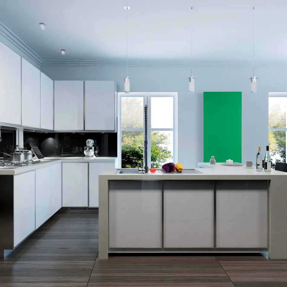 Radiateur hydraulique en poudre de marbre italien jusqu'à 1200 Watt - Lignes Viadurini