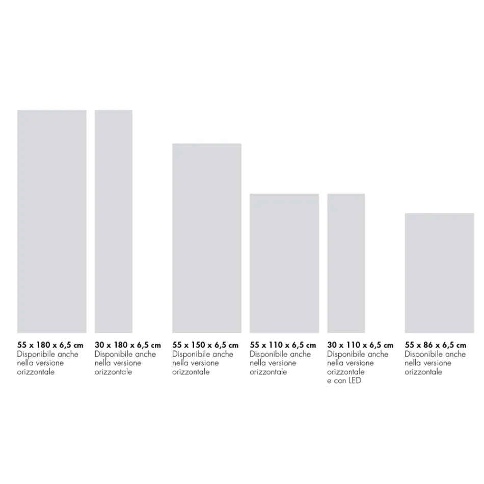 Radiateur hydraulique en poudre de marbre italien jusqu'à 1200 Watt - Lignes Viadurini