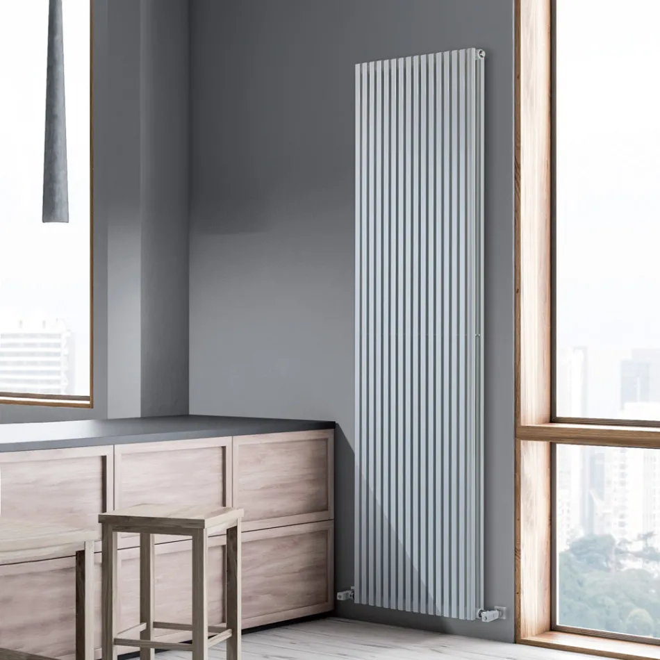 Radiateur Hydraulique Fabriqué avec Structure en Acier au Carbone - Crème Glacée Viadurini