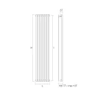 Radiateur hydraulique en acier au carbone fabriqué en Italie - Cannoli Viadurini