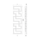 Radiateur hydraulique en acier inoxydable fabriqué en Italie - Four Viadurini