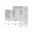 Radiateur mural hydraulique vertical de conception moderne jusqu'à 1224 watts - Regolo Viadurini