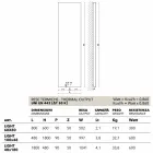 Radiateur vertical hydraulique, couvercle en acier, Scirocco H Lumière Viadurini
