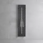 Radiateur en acier au carbone avec porte-serviettes, fabriqué en Italie - Lux Viadurini