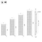 Radiateur en acier au carbone avec porte-serviettes, fabriqué en Italie - Lux Viadurini