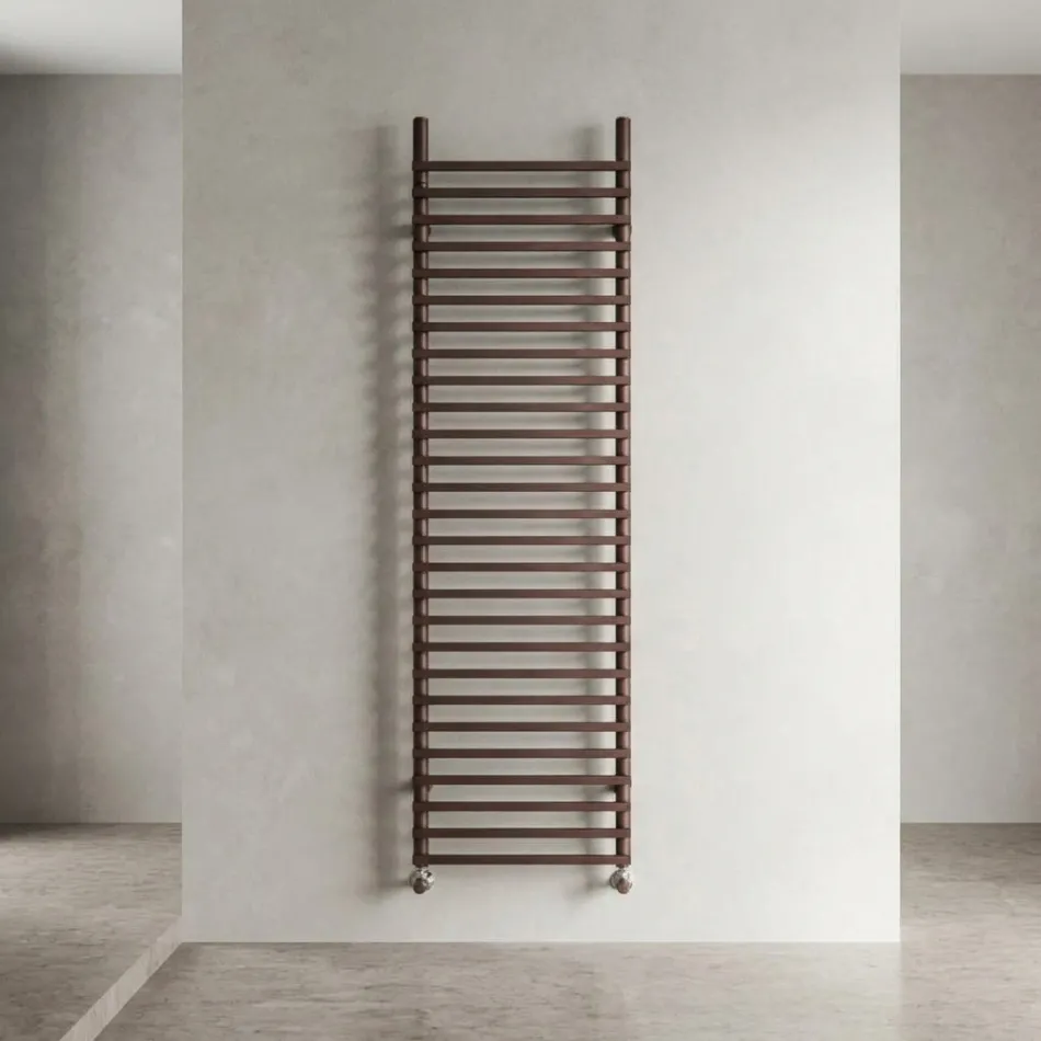Radiateur en acier mixte finition cuivre brun, fabriqué en Italie - Ignis Viadurini