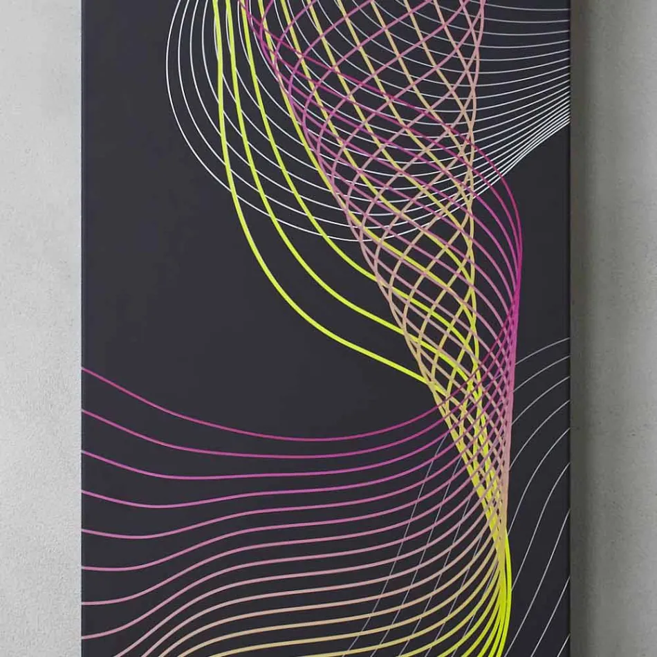 Radiateur mural électrique moderne en acier avec décoration de 1000 watts - Kelvin Viadurini