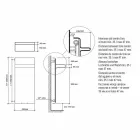 Radiateur Porte-Serviettes Design Vertical Hydraulique jusqu'à 719 watts - Rebel Viadurini
