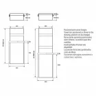 Radiateur Porte-Serviettes Design Vertical Hydraulique jusqu'à 719 watts - Rebel Viadurini