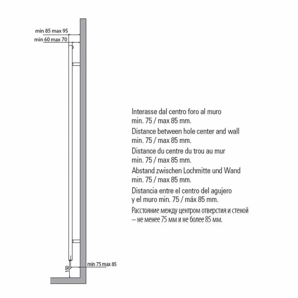 Radiateur sèche-serviettes de salle de bain design carré en acier 412 W - tour Viadurini