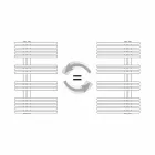 Radiateur Chauffe-serviettes chromé en acier de conception hydraulique 483 W - Pavone Viadurini
