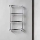 Radiateur Chauffe-Serviettes Electrique Chrome en Laiton Design 200 W - Caesar Viadurini