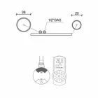 Sèche-serviettes électrique en acier chromé design 700 W - Peacock Viadurini