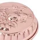 Moule à gâteau rond en cuivre étamé à la main avec décoration de fruits 28 cm - Gianmattia Viadurini