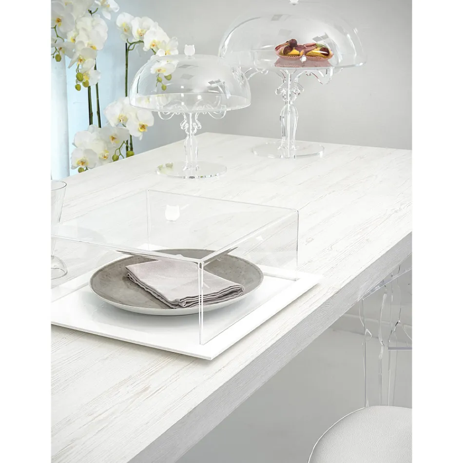 Moule à gâteau carré en plexiglas transparent fabriqué en Italie 2 tailles - Crotone Viadurini