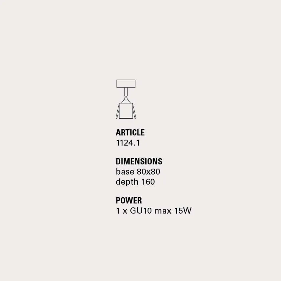 Toscot Piastra spot 1 lumière directionnelle en terre cuite Viadurini