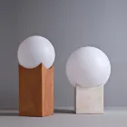 Poteau lumineux extérieur en terre cuite Toscot Atlante fabriqué en Toscane Viadurini