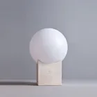 Poteau lumineux extérieur en terre cuite Toscot Atlante fabriqué en Toscane Viadurini