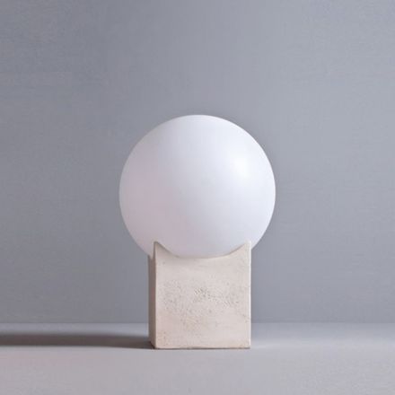 Poteau lumineux extérieur en terre cuite Toscot Atlante fabriqué en Toscane Viadurini