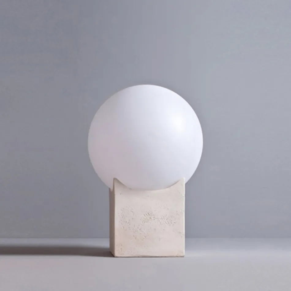 Poteau lumineux extérieur en terre cuite Toscot Atlante fabriqué en Toscane Viadurini