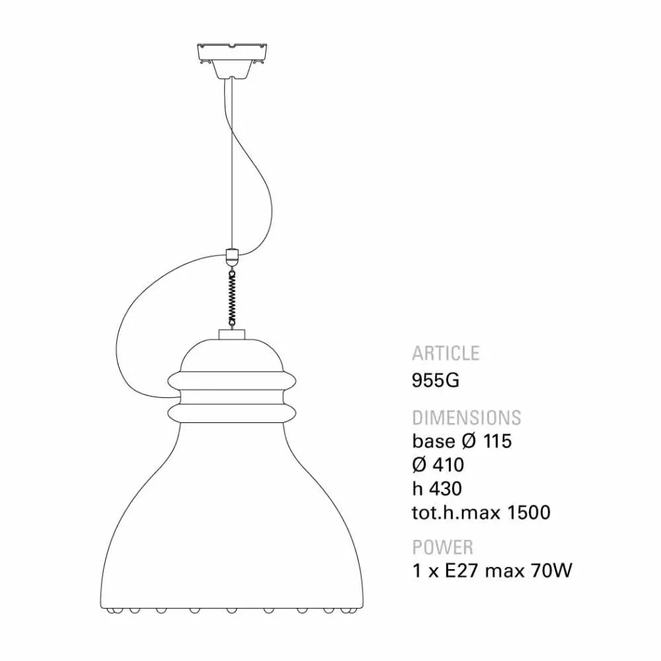 TOSCOT Battersea céramique Lampe suspension contemporaine Viadurini